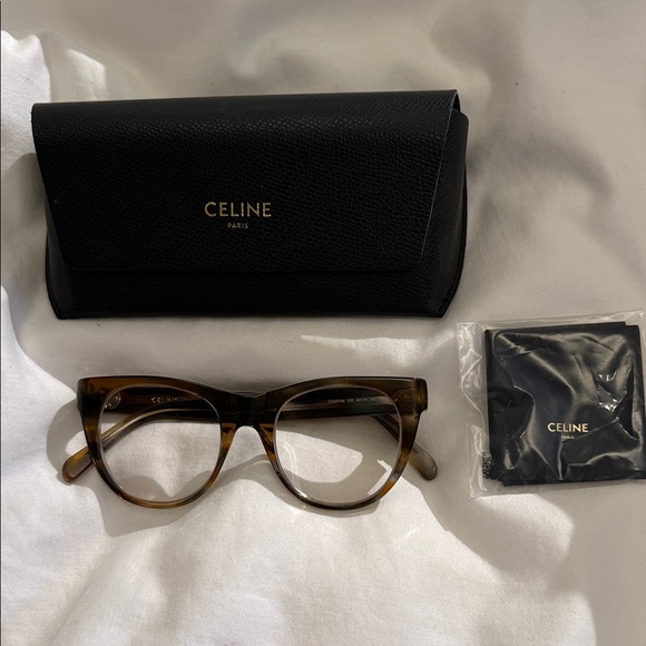 Celine Accessories - Celine Brown Ombré Tortoise Eyeglasses with Black Case